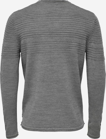 Only & Sons Pullover in Grau