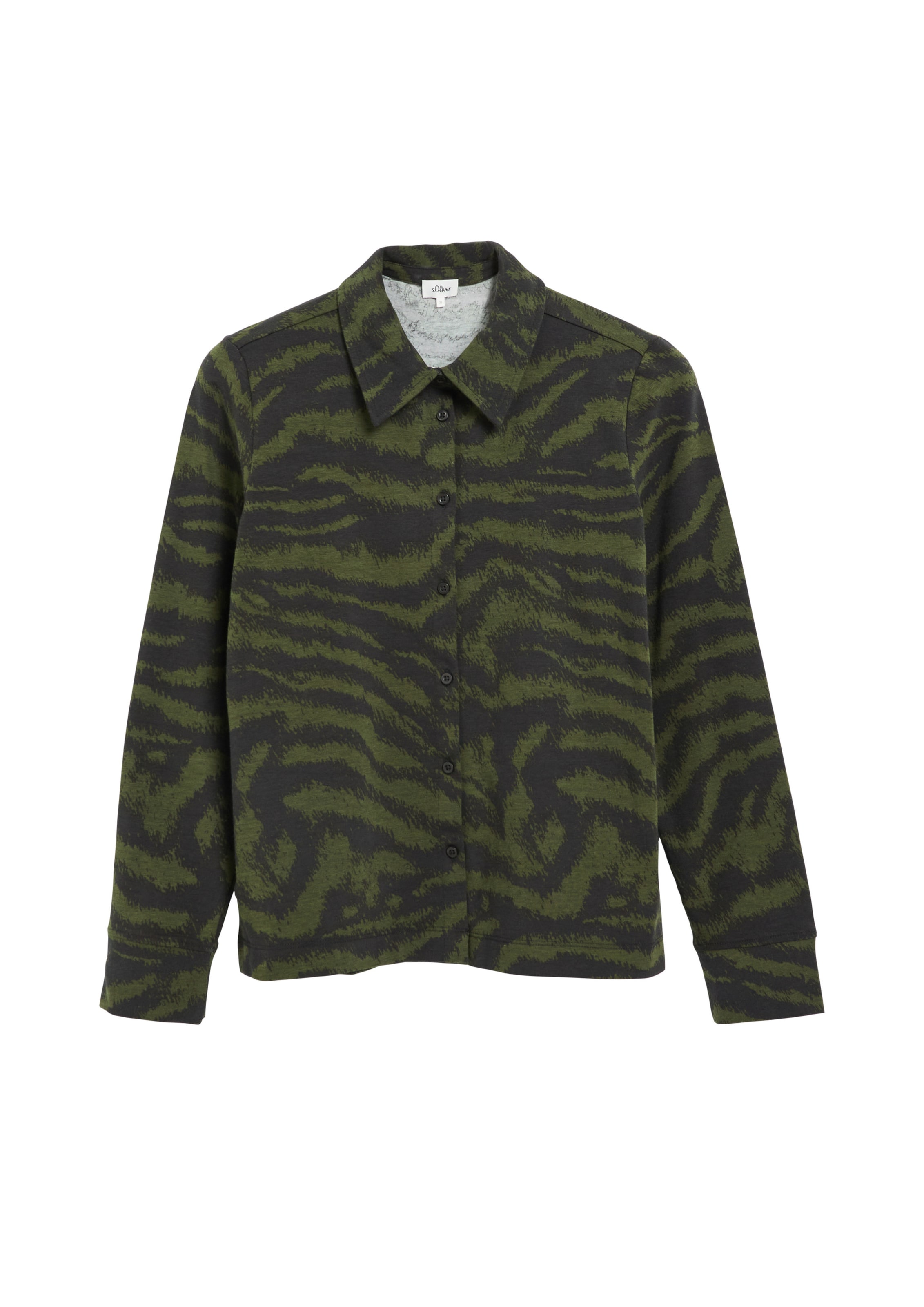 s.Oliver Blouse in Groen: voorkant