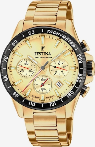 FESTINA Analogové hodinky 'Chronograph Timeless Chronograph' – béžová: přední strana