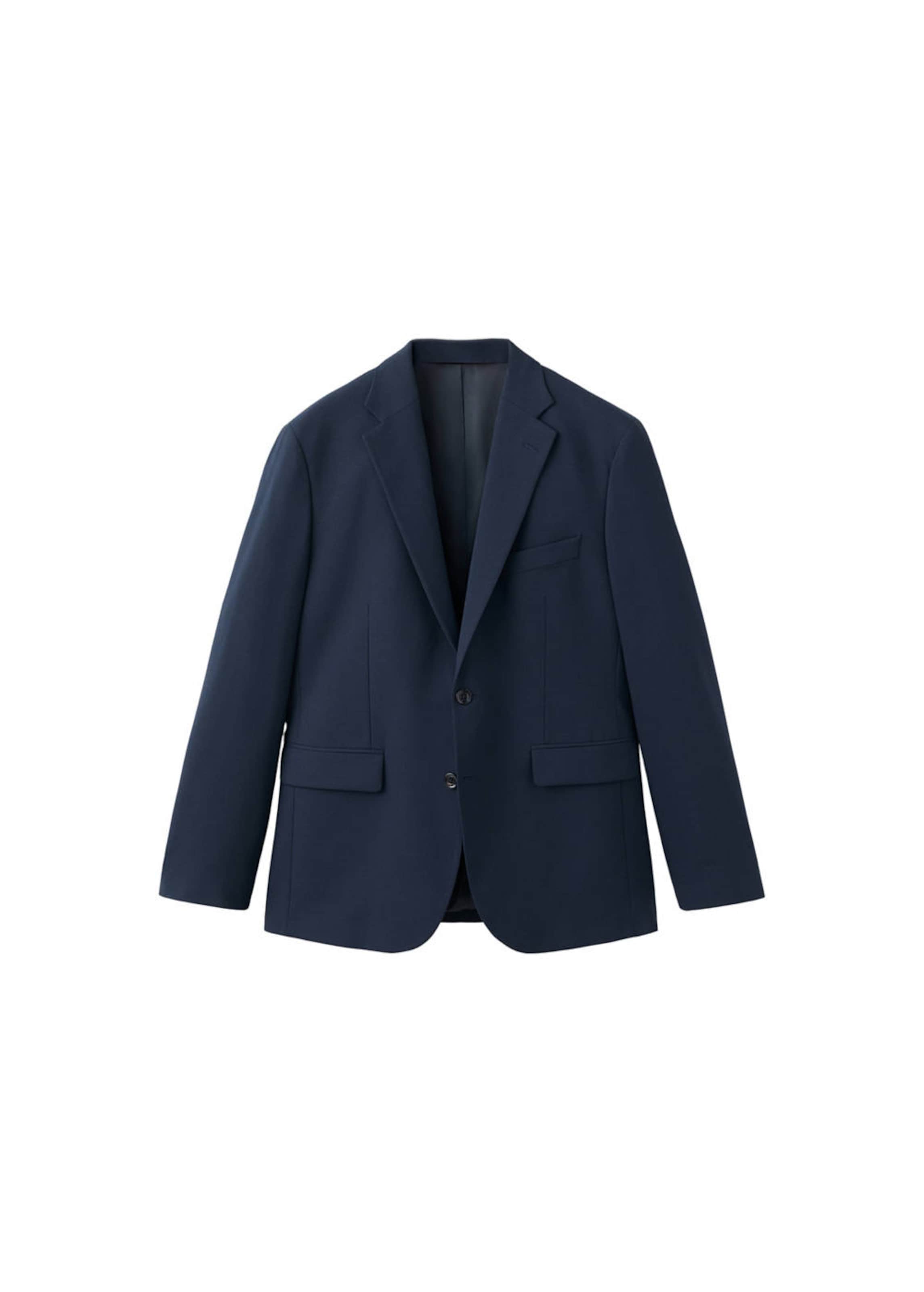 MANGO MAN Slim Fit Sakko 'Milan' in Blau: Vorderseite
