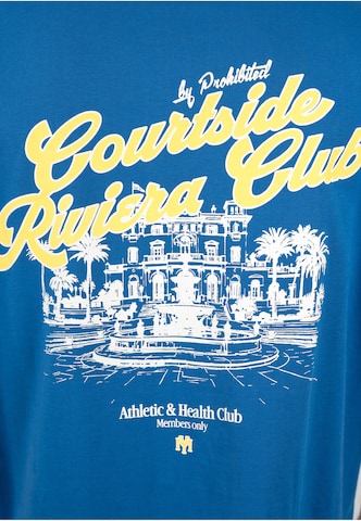 T-Shirt 'Athletic & Health Club' Prohibited en bleu