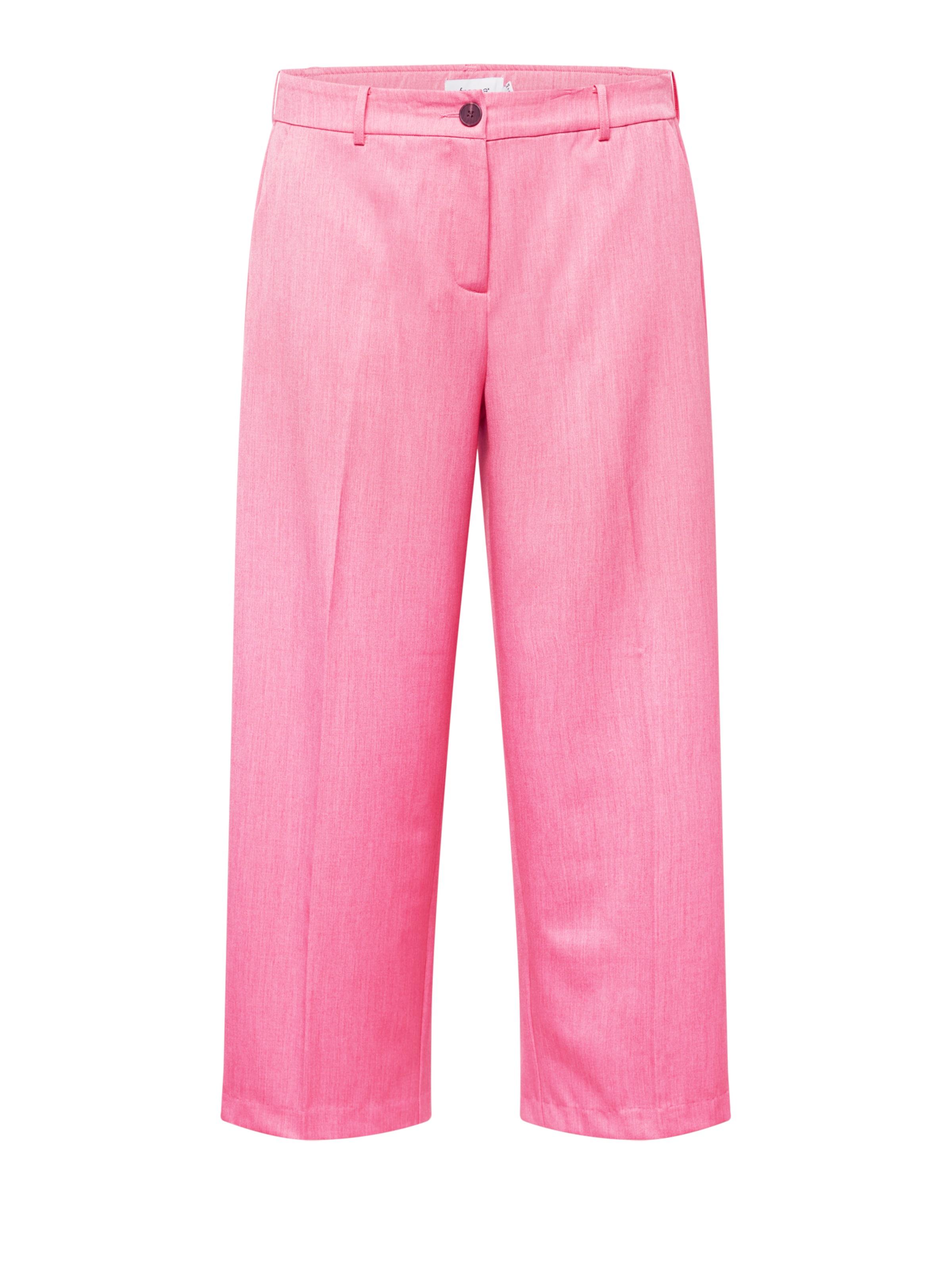 Fransa Curve Wide leg Trousers with creases 'MILENA' in Pink: front