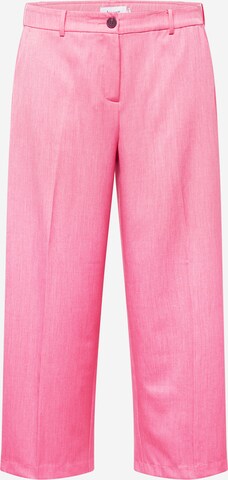 Fransa Curve Wide leg Pleated Pants 'MILENA' in Pink: front