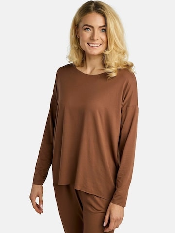 Liberte Essentiel - Camisa ' ALMA ' em castanho: frente