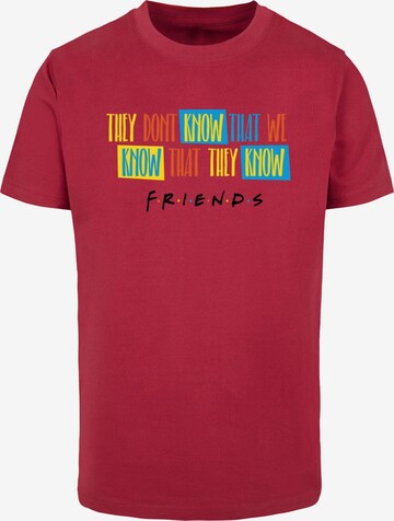 T-Shirt 'Friends - They Don't Know' ABSOLUTE CULT en rouge : devant