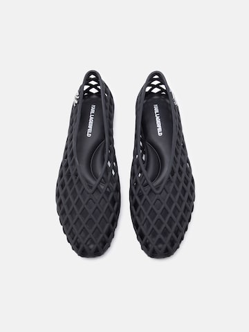 juoda Karl Lagerfeld Balerinos