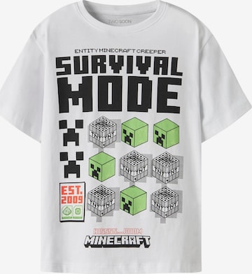 balta TWO SOON Marškinėliai 'Minecraft': priekis