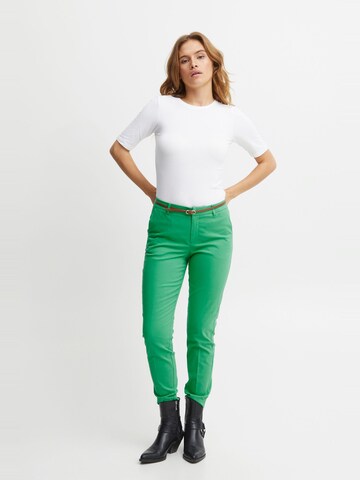 b.young - Slimfit Calças chino em verde