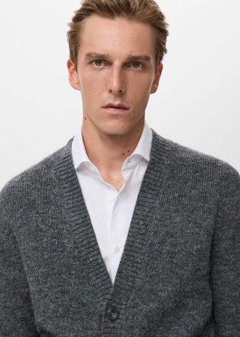 MANGO MAN Cardigan mantua in Grau