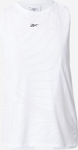 Reebok Sports Top 'Burnout' in White: front