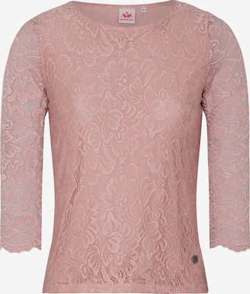 SPIETH & WENSKY Klederdracht blouse 'Alheim' in Roze: voorkant