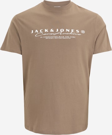 JACK & JONES T-Shirt 'JCOPOINT' in Beige: Vorderseite