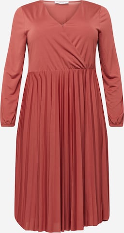 Robe 'Dana' ABOUT YOU Curvy en rouge : devant