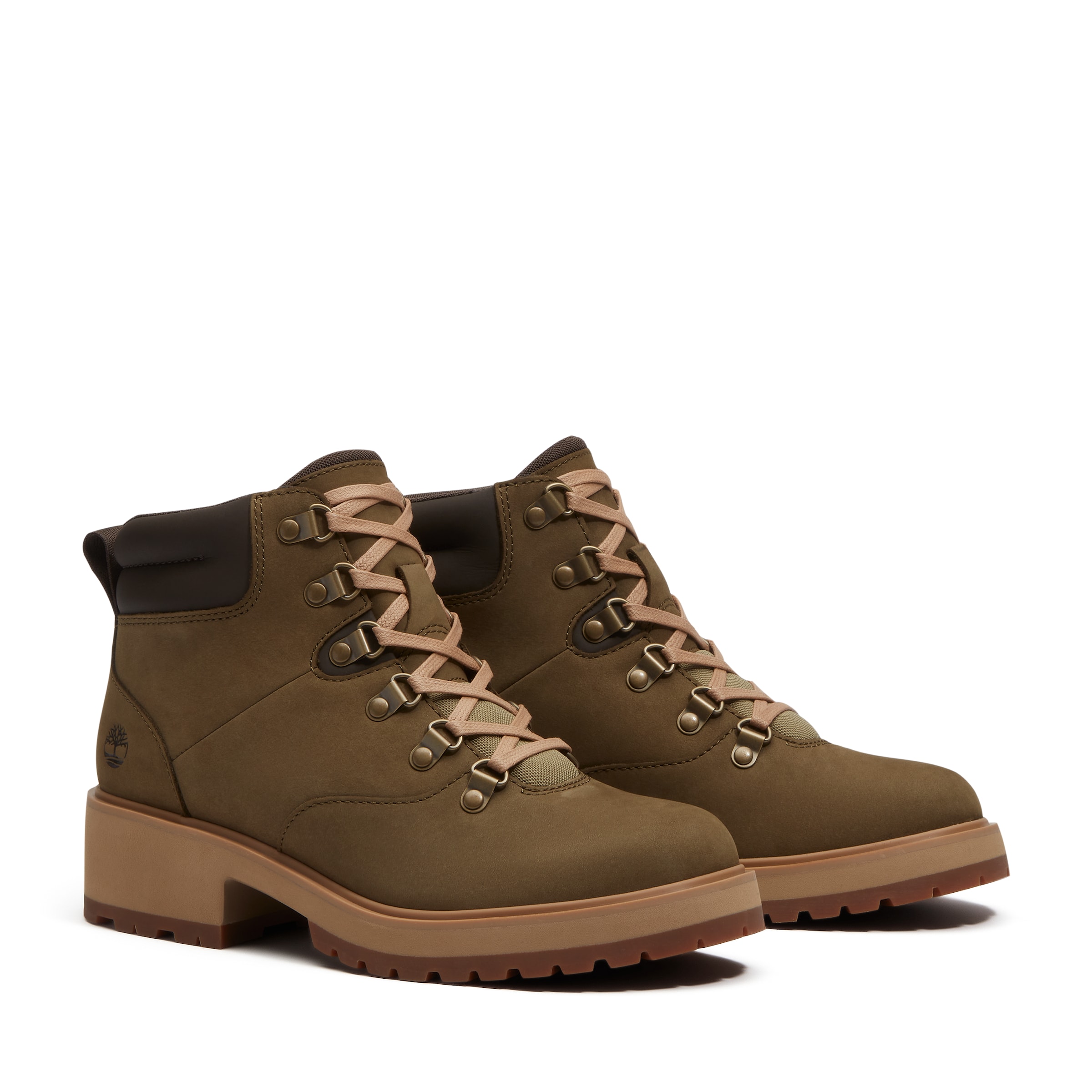 TIMBERLAND Schnürstiefelette in Grün