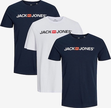 JACK & JONES Shirt 'Basic' in Blue: front