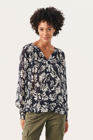 Part Two Blouse 'Ketta' in Blauw: voorkant