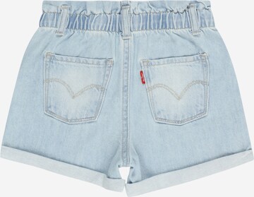 Levi's Kids Regular Jeans 'LVG PAPER BAG POCKET SHORT' in Blauw