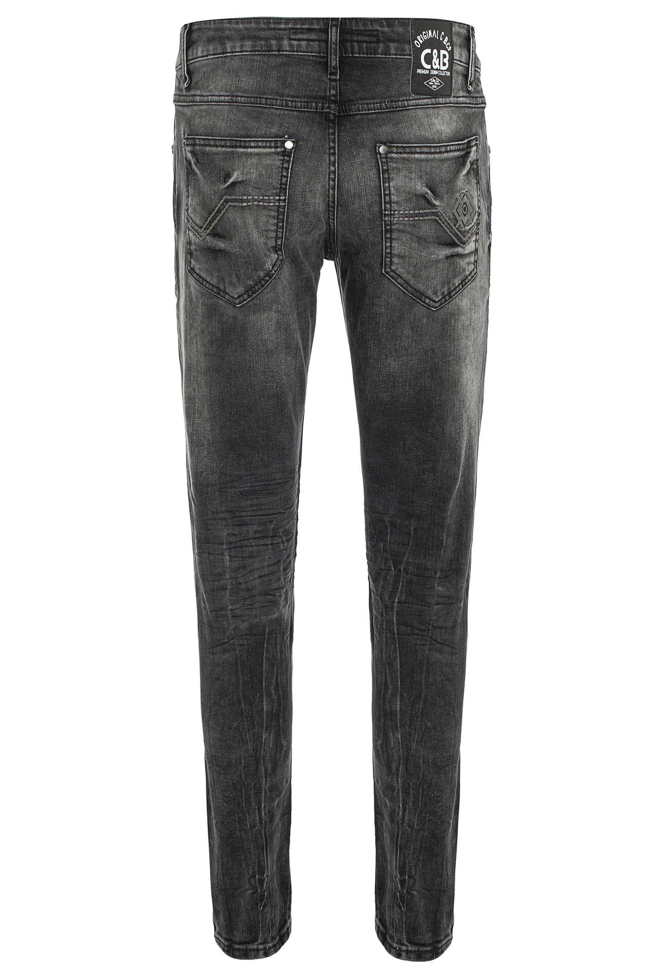 CIPO & BAXX Regular Jeans in Grau