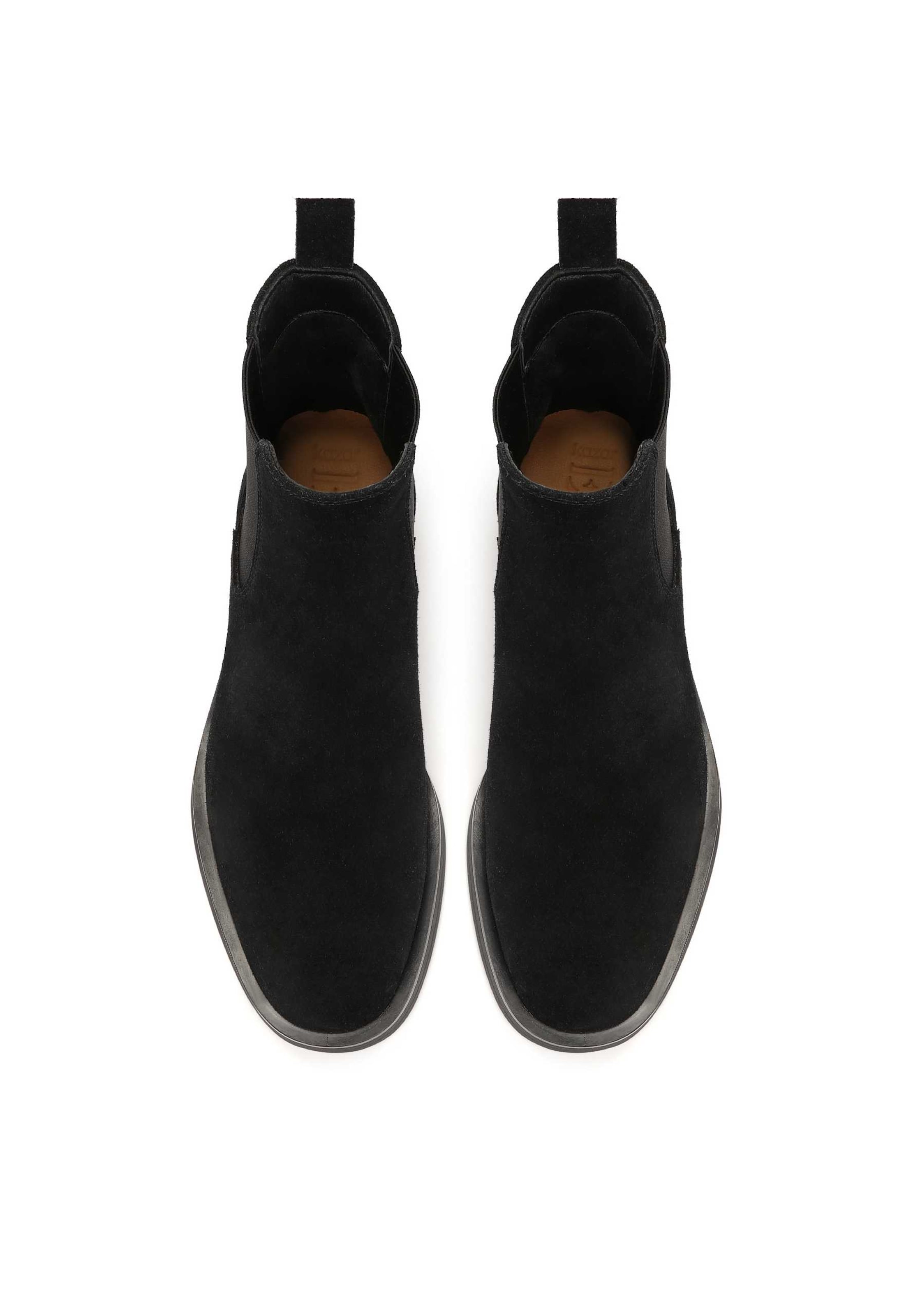 Ghete chelsea de la Kazar pe negru