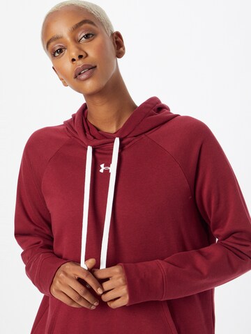 UNDER ARMOUR Sportief sweatshirt 'Rival' in Rood