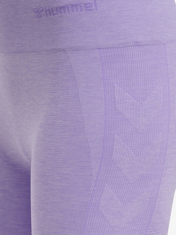 Hummel Skinny Workout Pants in Purple