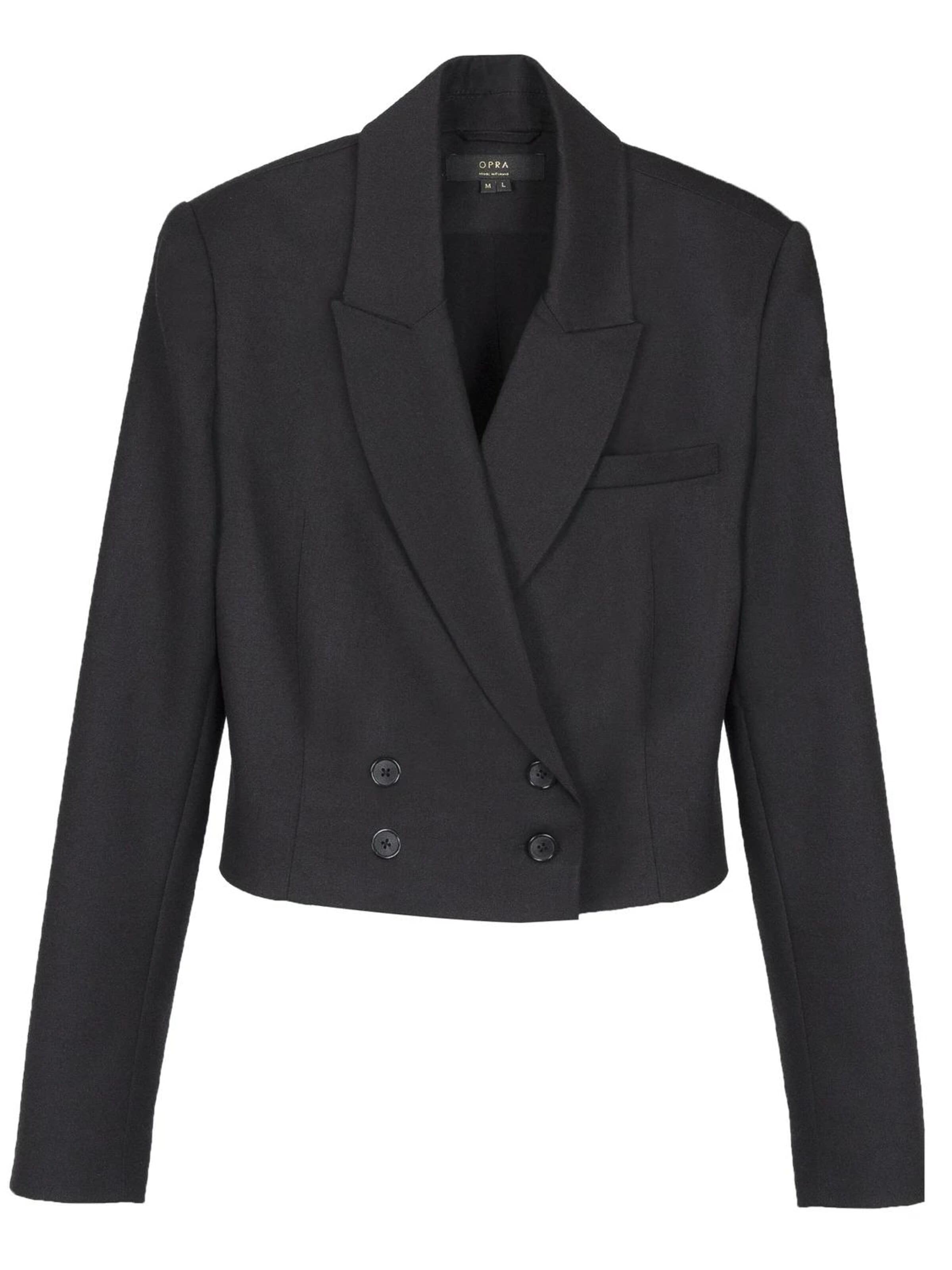 OPRA Blazer 'Opra Marynarka Damska Dwurzędowa Samira Black' in Black: front