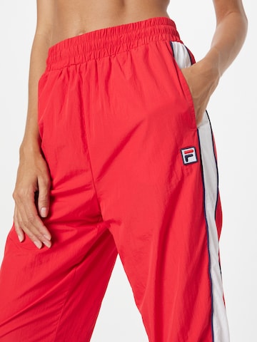 Regular Pantalon 'ZUNYI' FILA en rouge