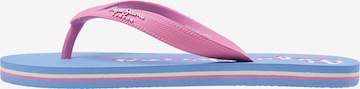 Flip-flops 'BAY BEACH' de la Pepe Jeans pe albastru: față