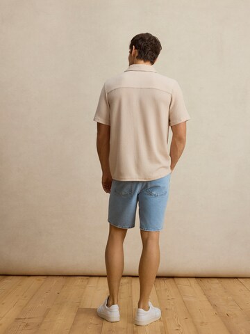 DAN FOX APPAREL Comfort Fit Hemd 'Albert' in Beige