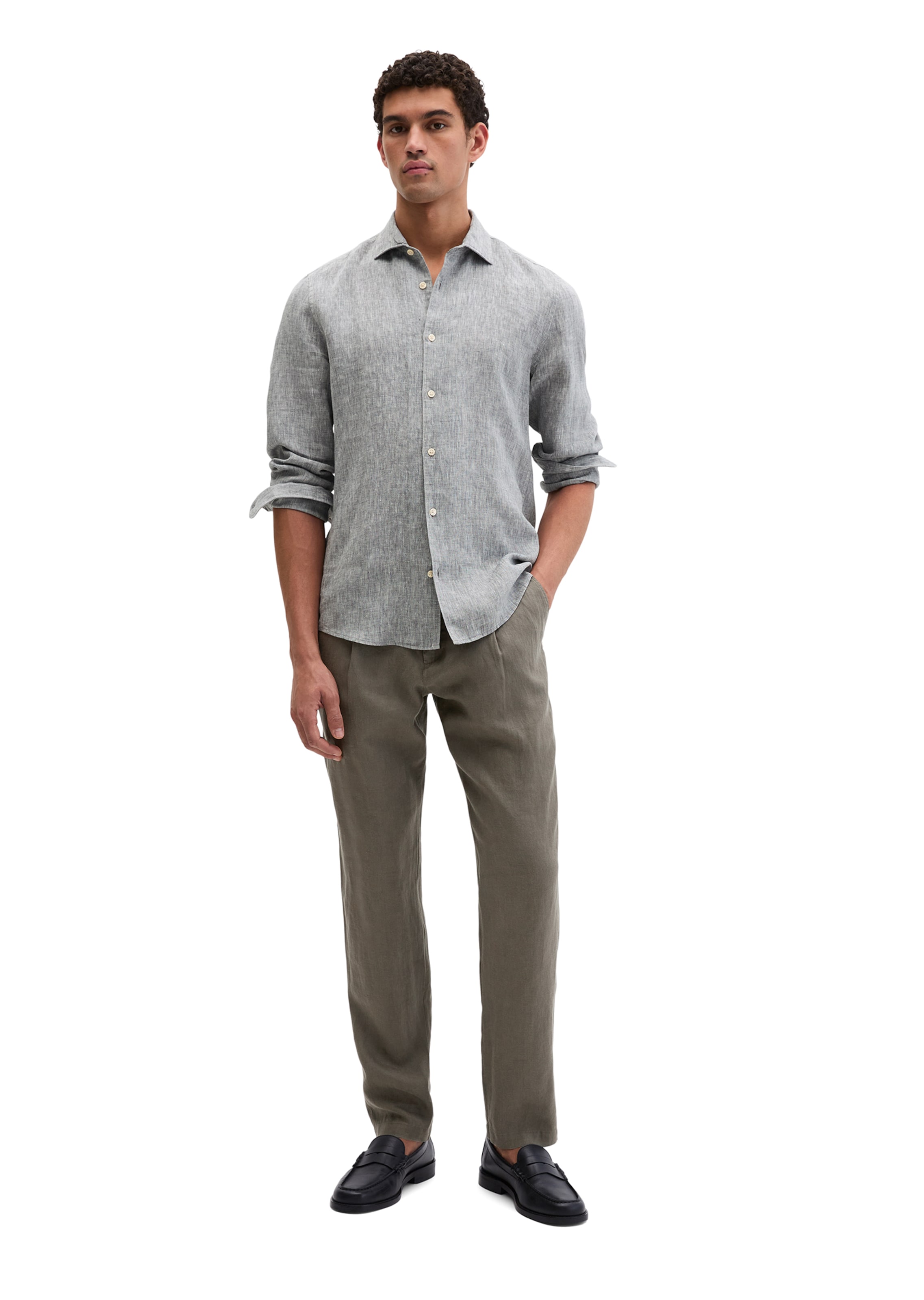 Marc O'Polo Regular fit Button Up Shirt in Blue