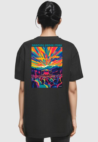 Merchcode T-Shirt 'Dance Under Stars' in Schwarz: Vorderseite