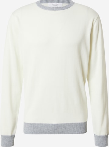 DAN FOX APPAREL Sweater 'Lars' in White: front