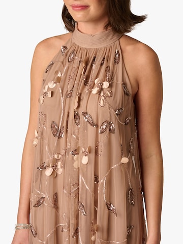 Adrianna Papell Evening Dress 'Bead Trapeze Maxi Dress' in Brown | ABOUT YOU