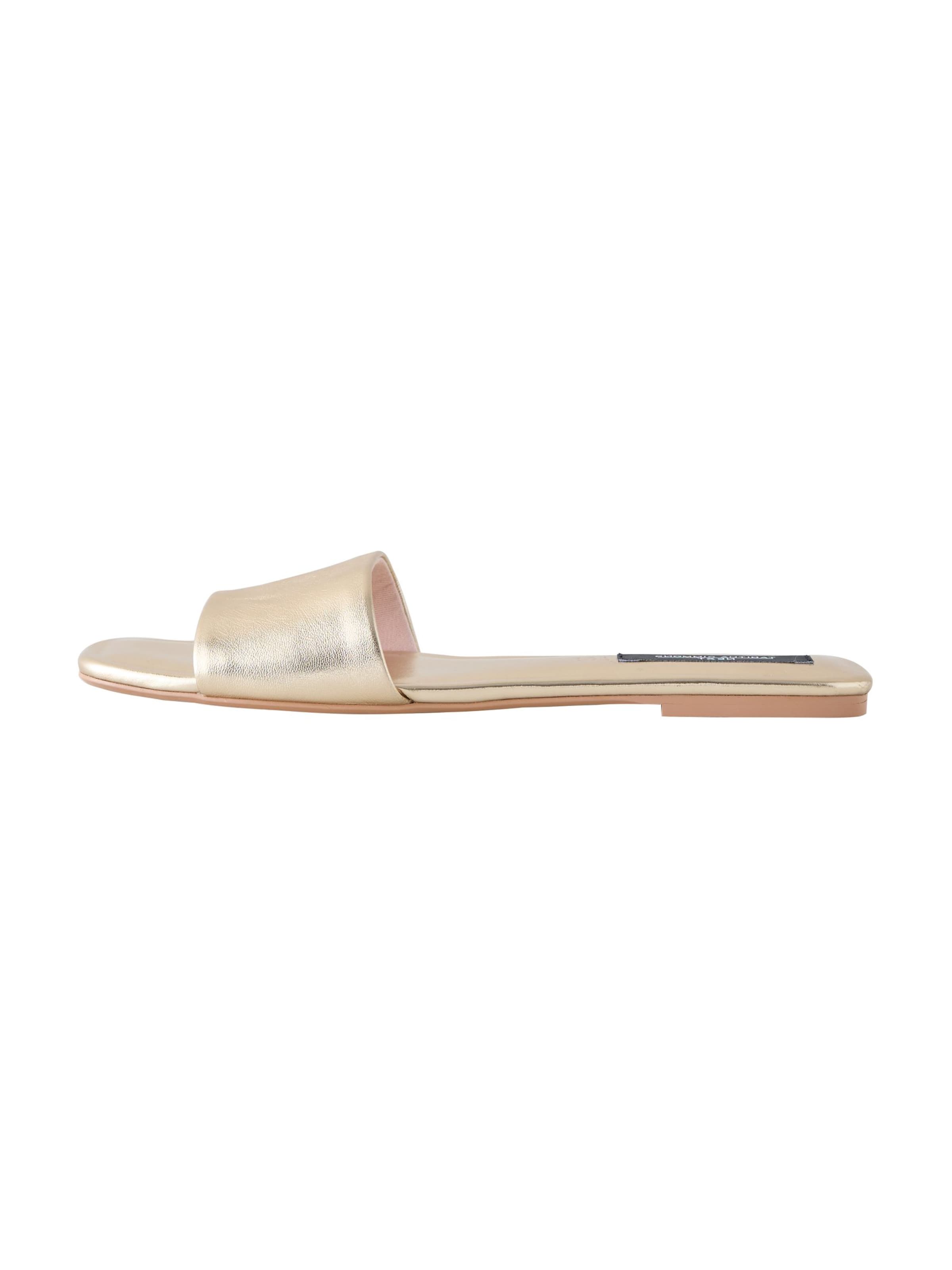 Next Mules 'Tabitha Simmons x Next Sea Breeze' in Gold: front