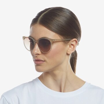 LE SPECS Okulary przeciwsłoneczne 'Armanda' w kolorze beżowy: przód