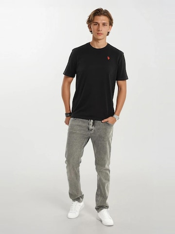 U.S. POLO ASSN. Shirt in Black: front