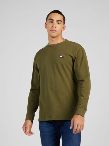 Tricou de la Tommy Jeans pe verde: față