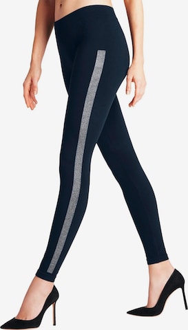 FALKE Slimfit Leggings 'Clean Intensity' in Blau: Vorderseite