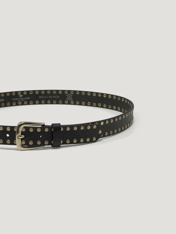 TOM TAILOR Belt 'Francesca' in Black