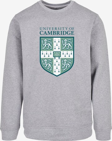 Merchcode Sweatshirt 'University Of Cambridge - Shield' in Grau: predná strana