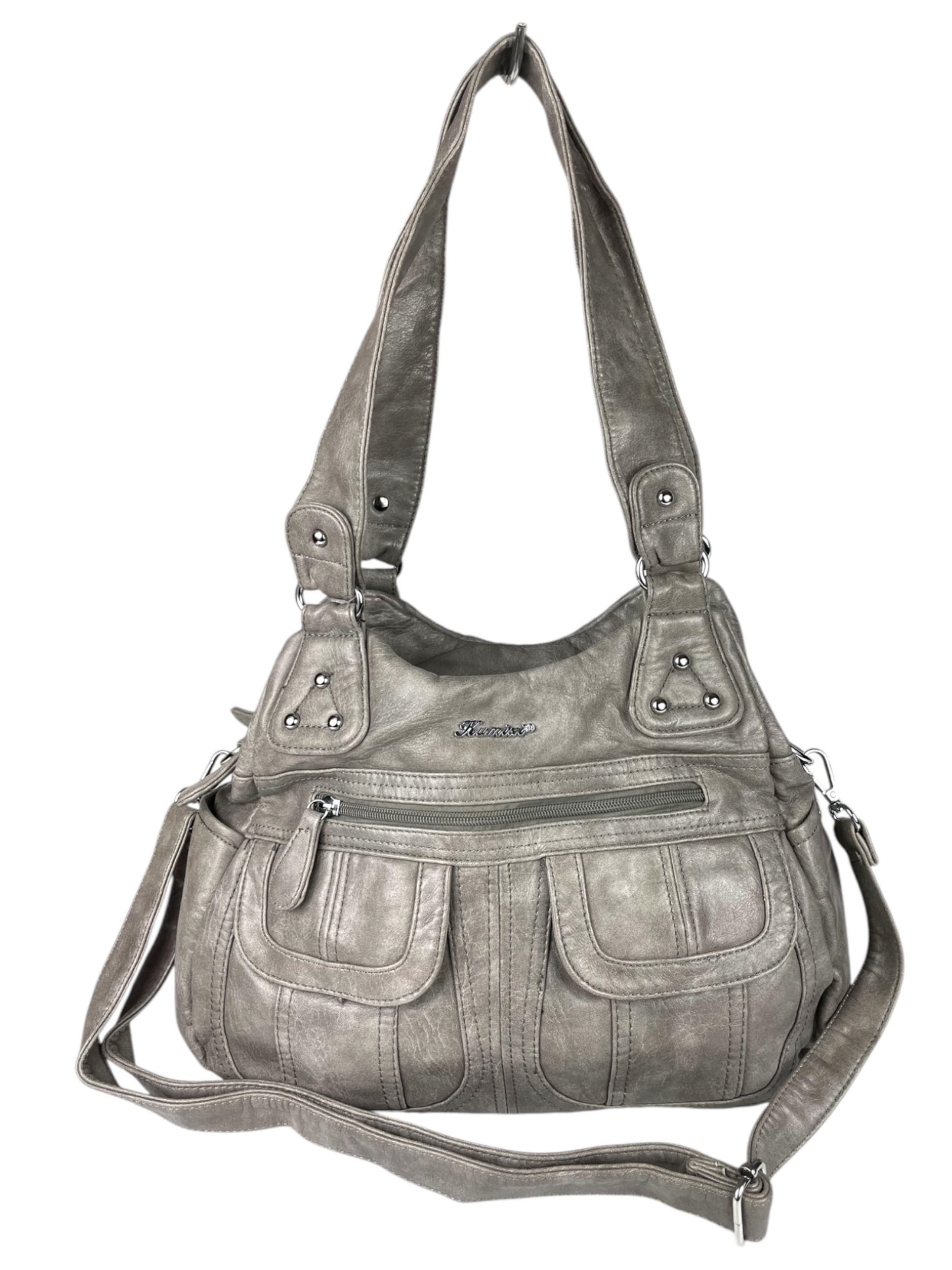 Kumixi Crossbody Bag in Grey: front