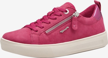 Baskets basses TAMARIS en rose : devant