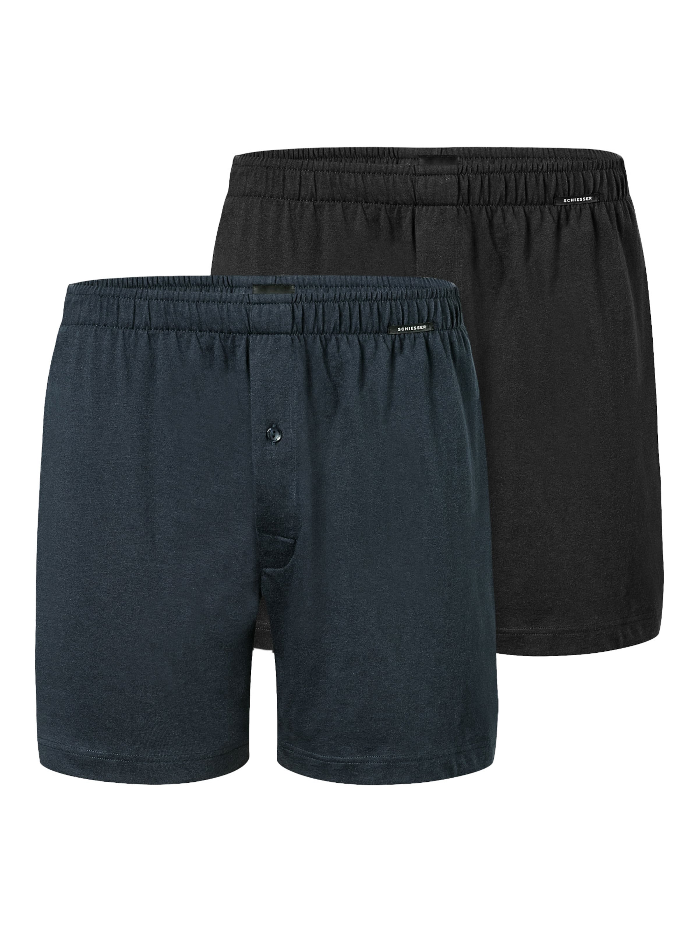 SCHIESSER Boxer shorts 'Basic' in Blue: front