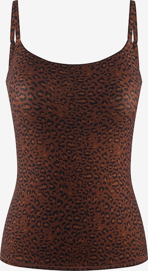 ETAM Unterhemd 'Pure Soft' in XS in braun / kastanienbraun / schwarz, Produktansicht