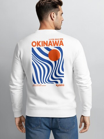 Neverless Sweatshirt 'Okinawa' in Weiß