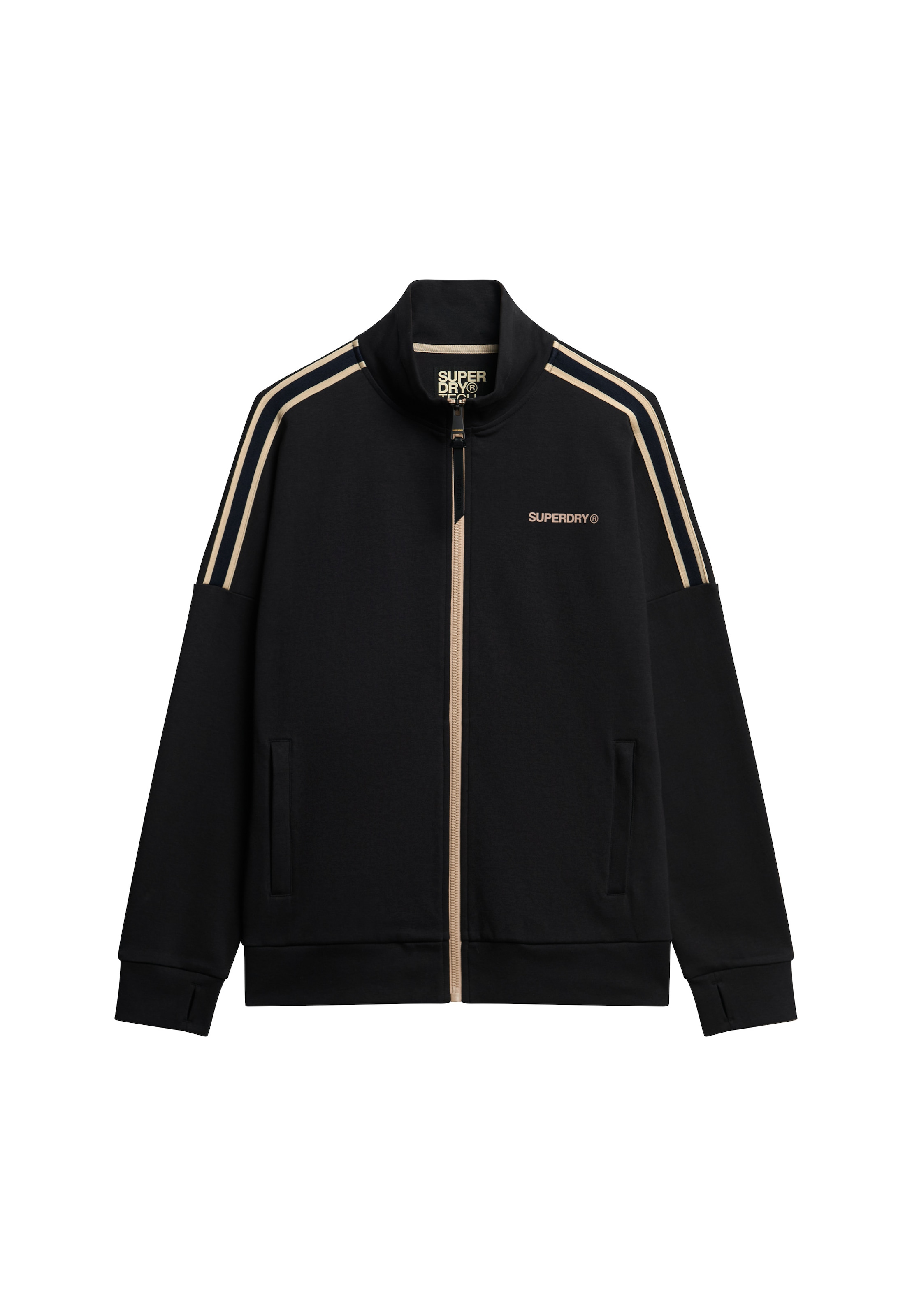 Superdry & Co Sweatvest 'Tech Cult' in XL in de kleur Geel / Zwart, Productweergave