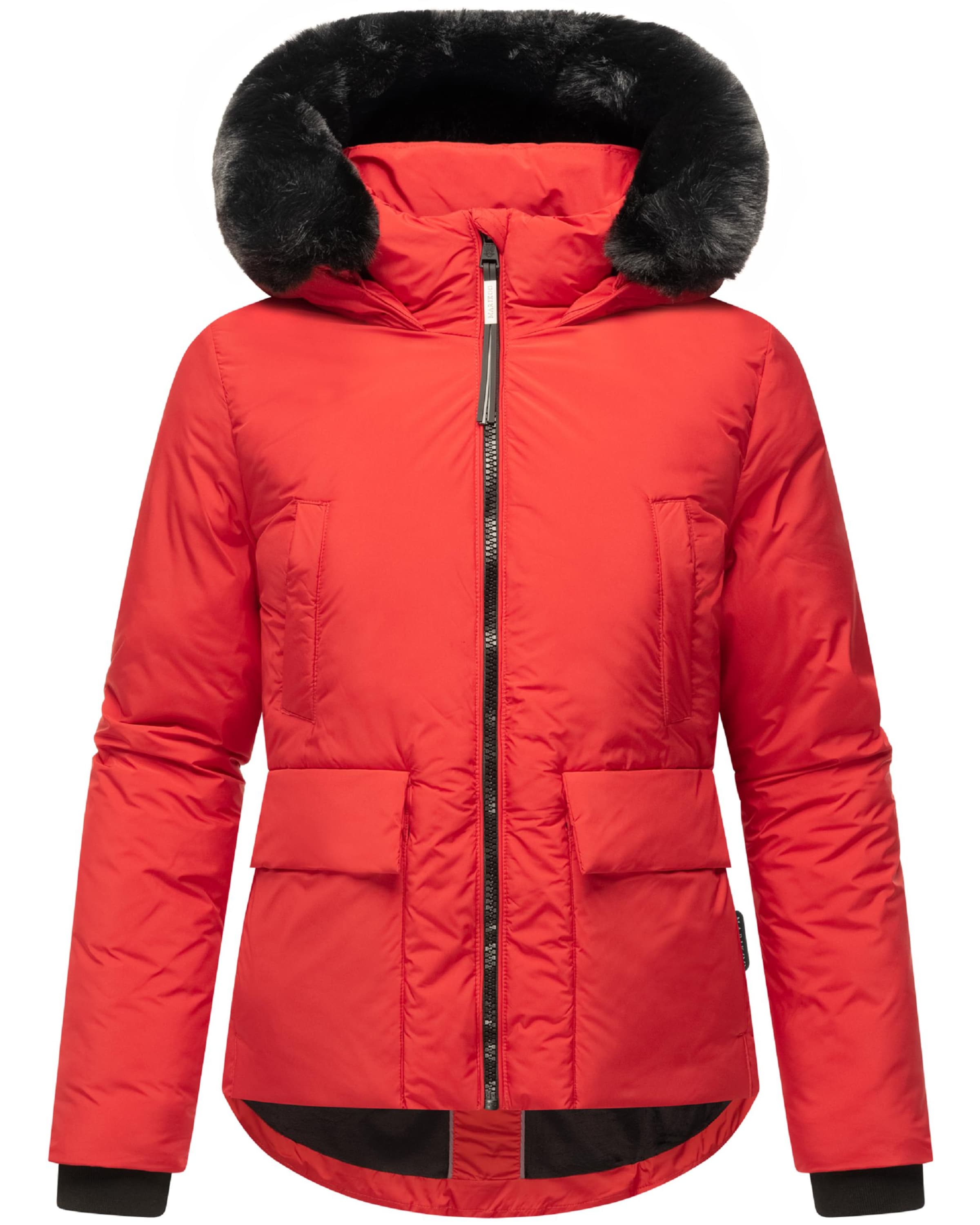 Giacca invernale di MARIKOO in rosso: frontale