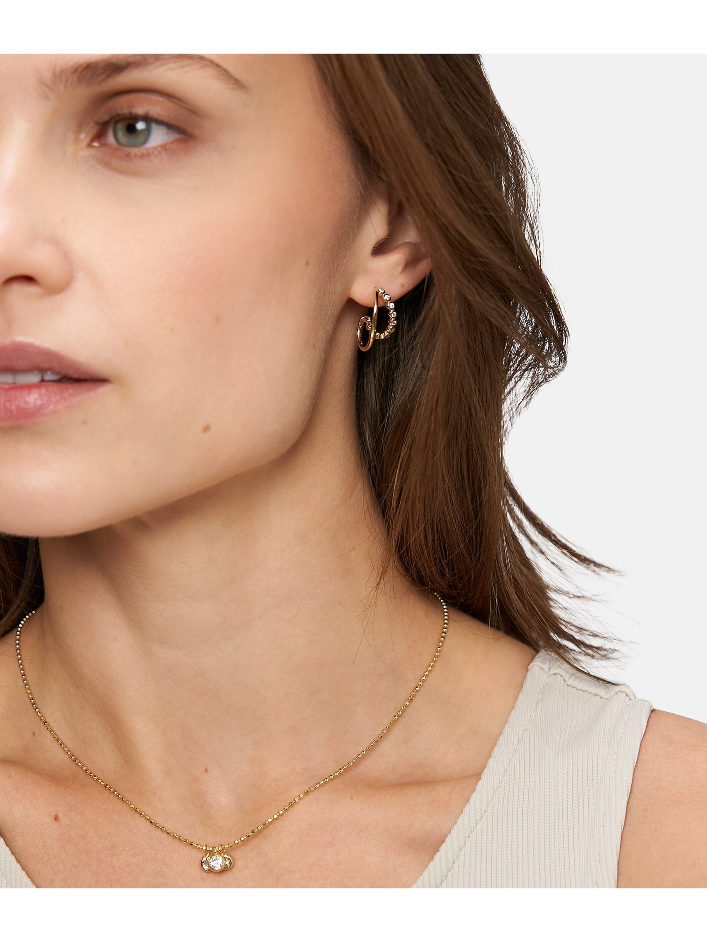 Chaîne Tamaris en or : devant