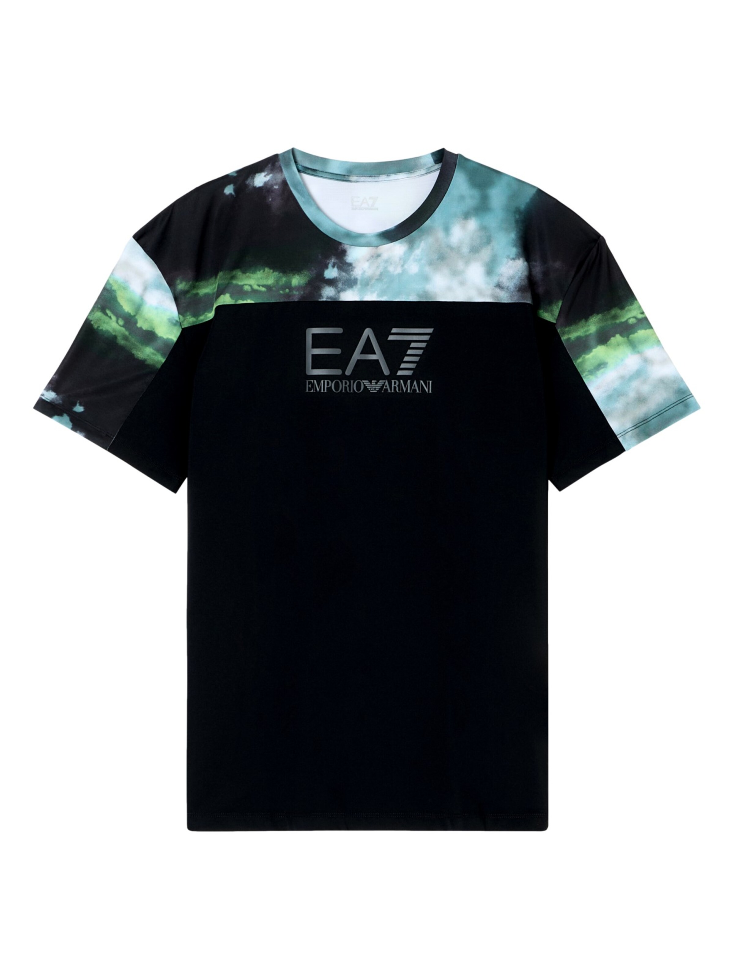 EA7 Emporio Armani Shirt in Light blue / Green / Black, Item view