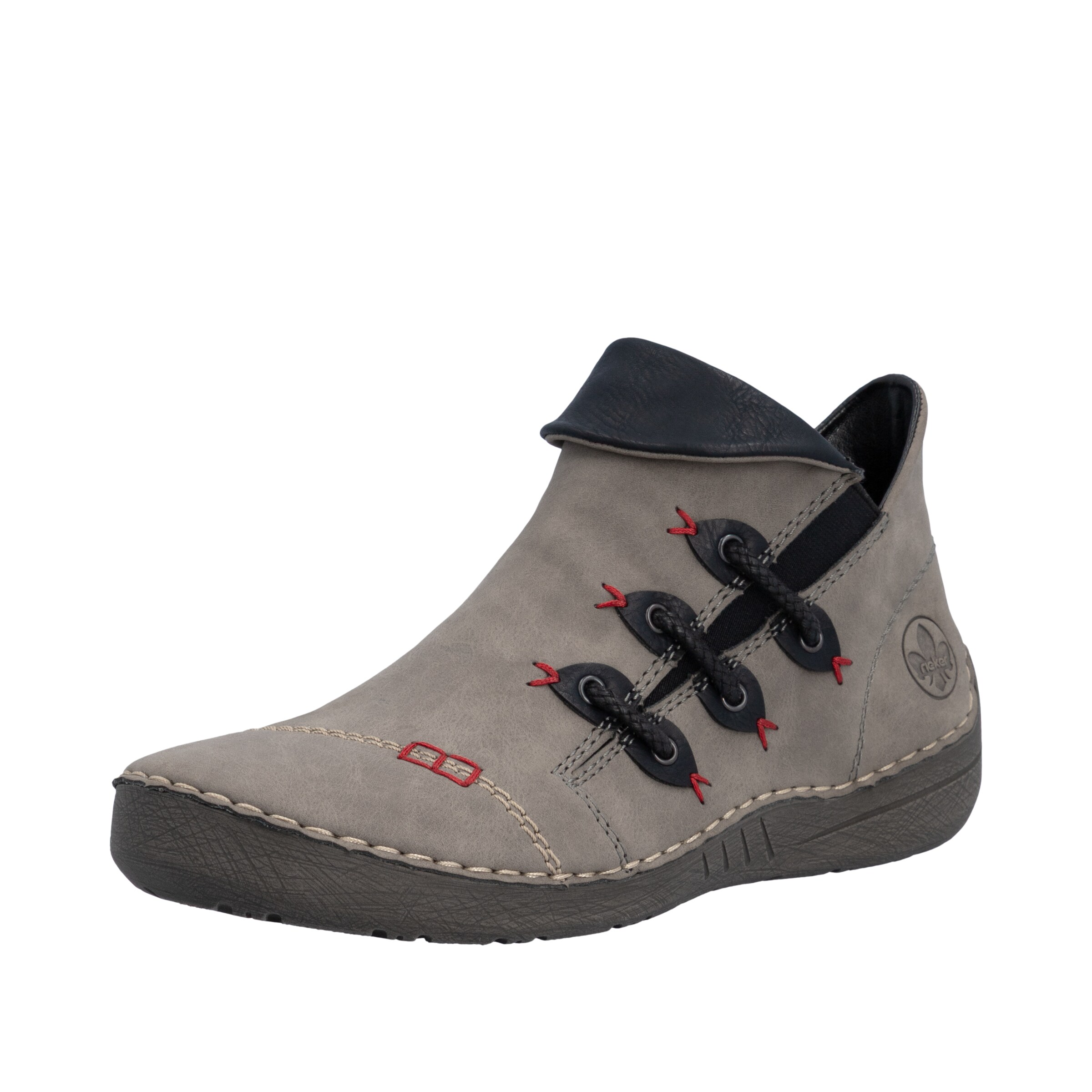 Rieker Booties in Grey: front